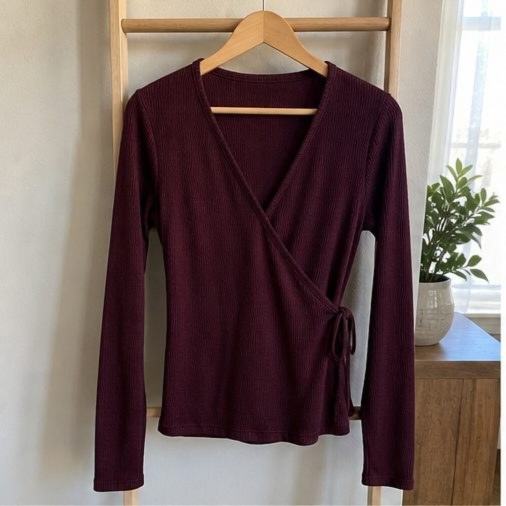 Burgundy Tunic Blouse